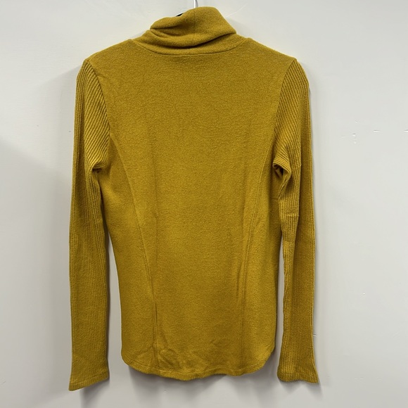 Anthropologie Saturday Sunday Brushed Fleece Turtleneck Long Sleeve S - Picture 10 of 10